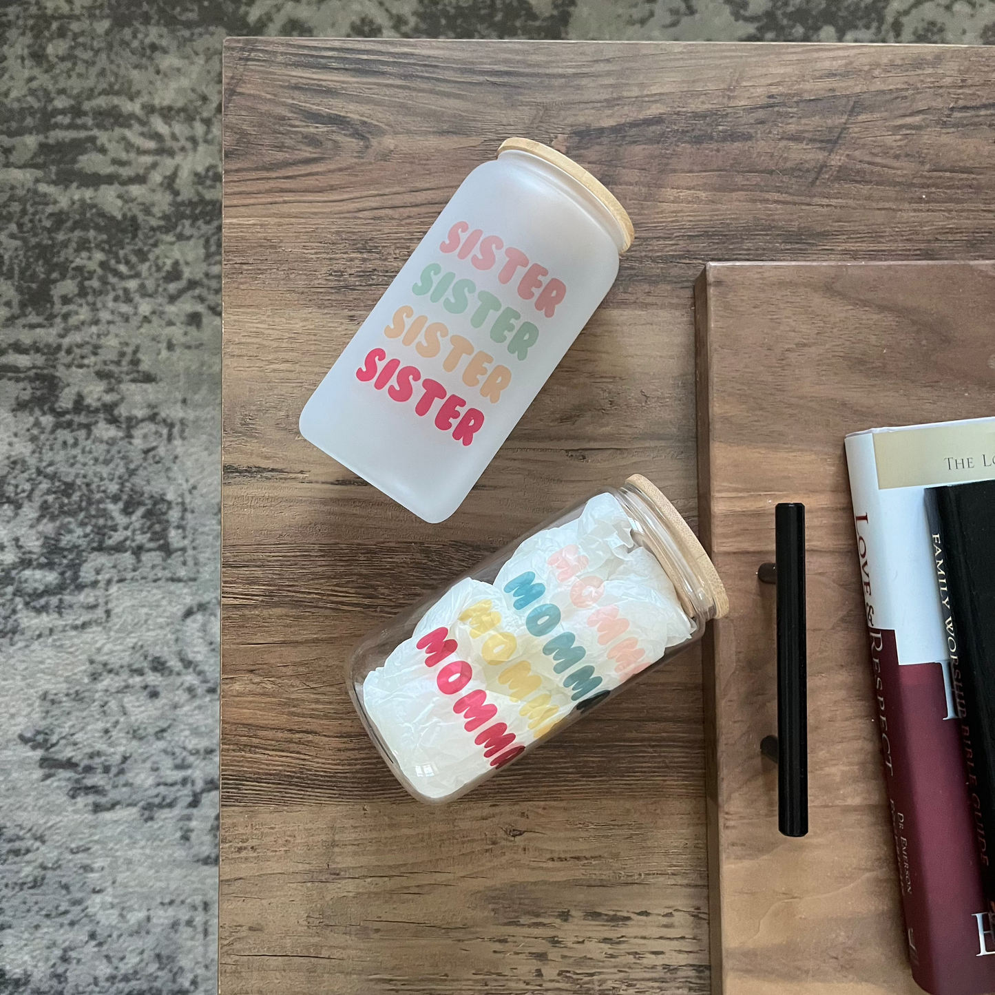 Sister Frosted Glass Can (16 Ounce)