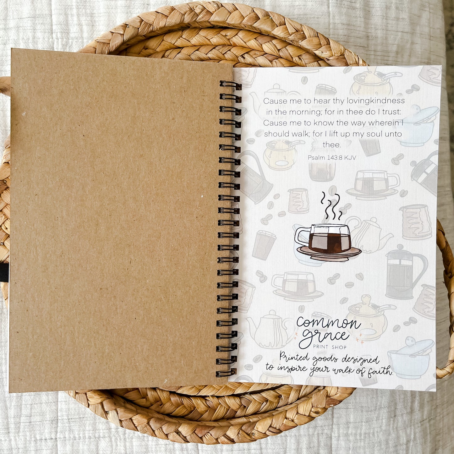 Coffee Notes Spiral Bound, Lined Notebook 2.0