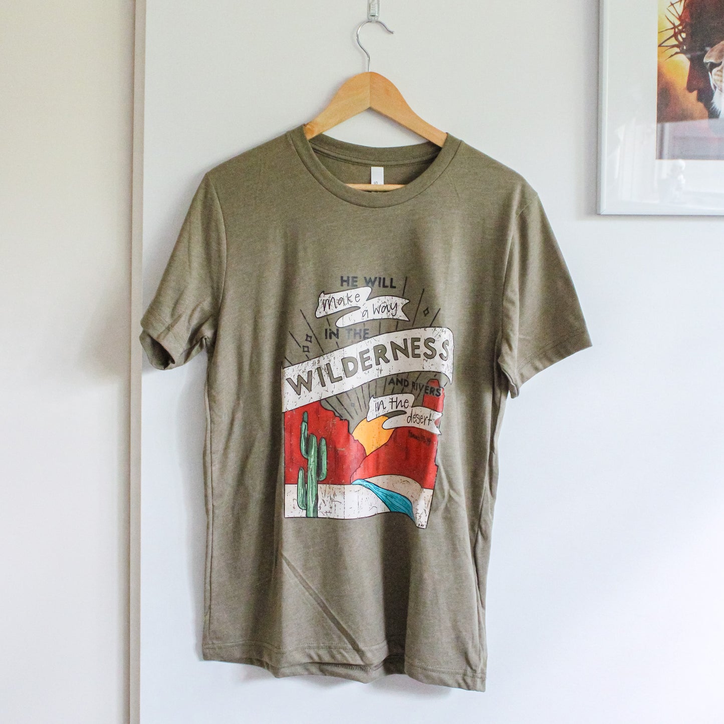 Wilderness Short-Sleeve Tee (Color: Heathered Olive)