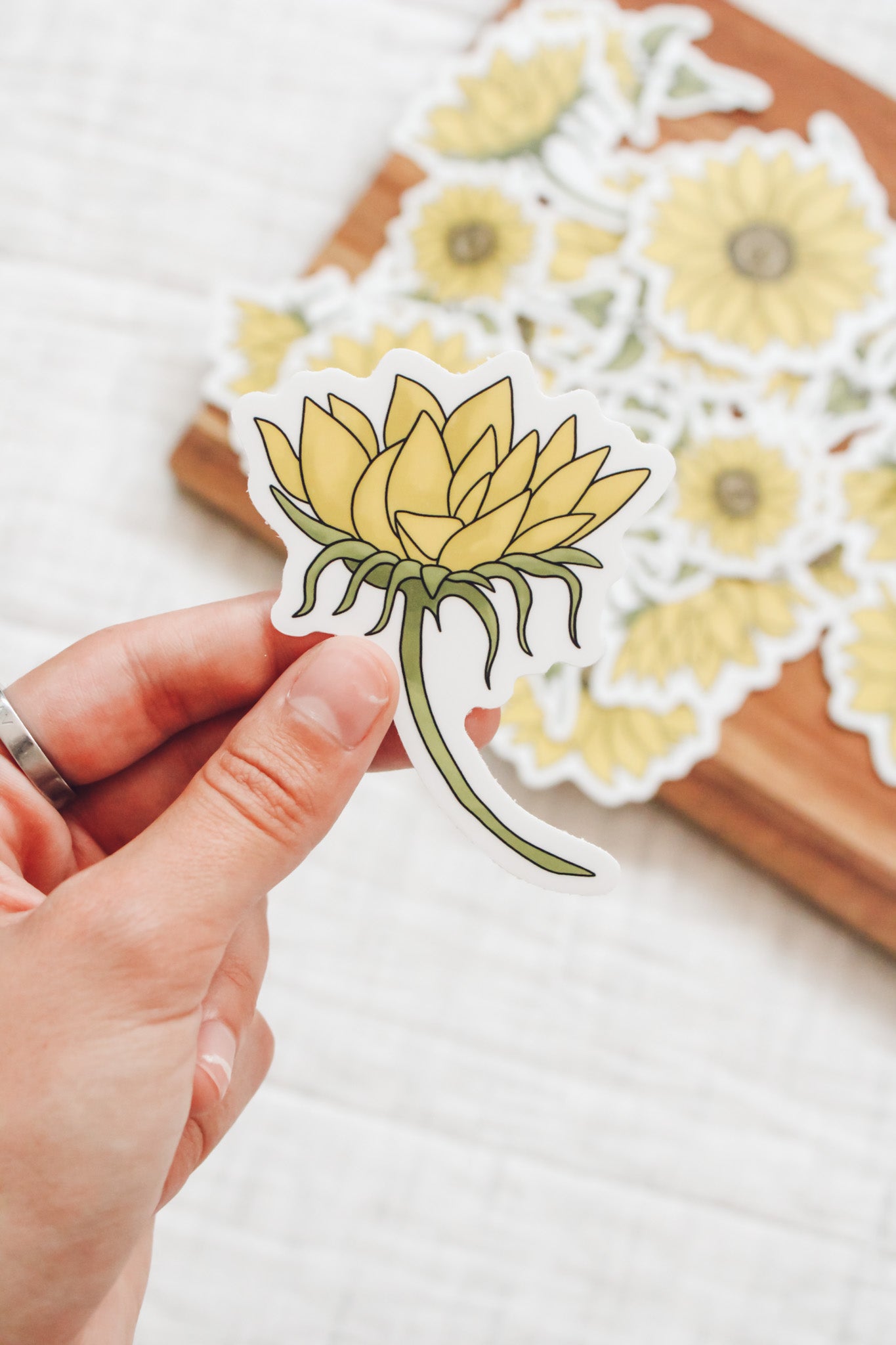 Sunflower Sticker Pack - Set of 3 - 3" Vinyl Stickers