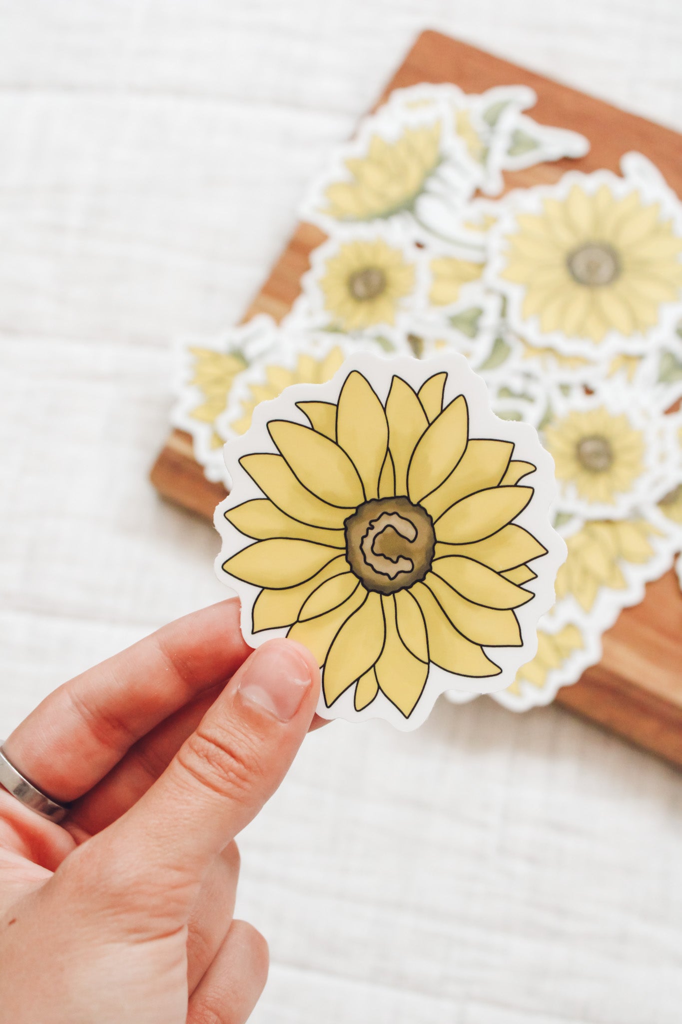 Sunflower Sticker Pack - Set of 3 - 3" Vinyl Stickers