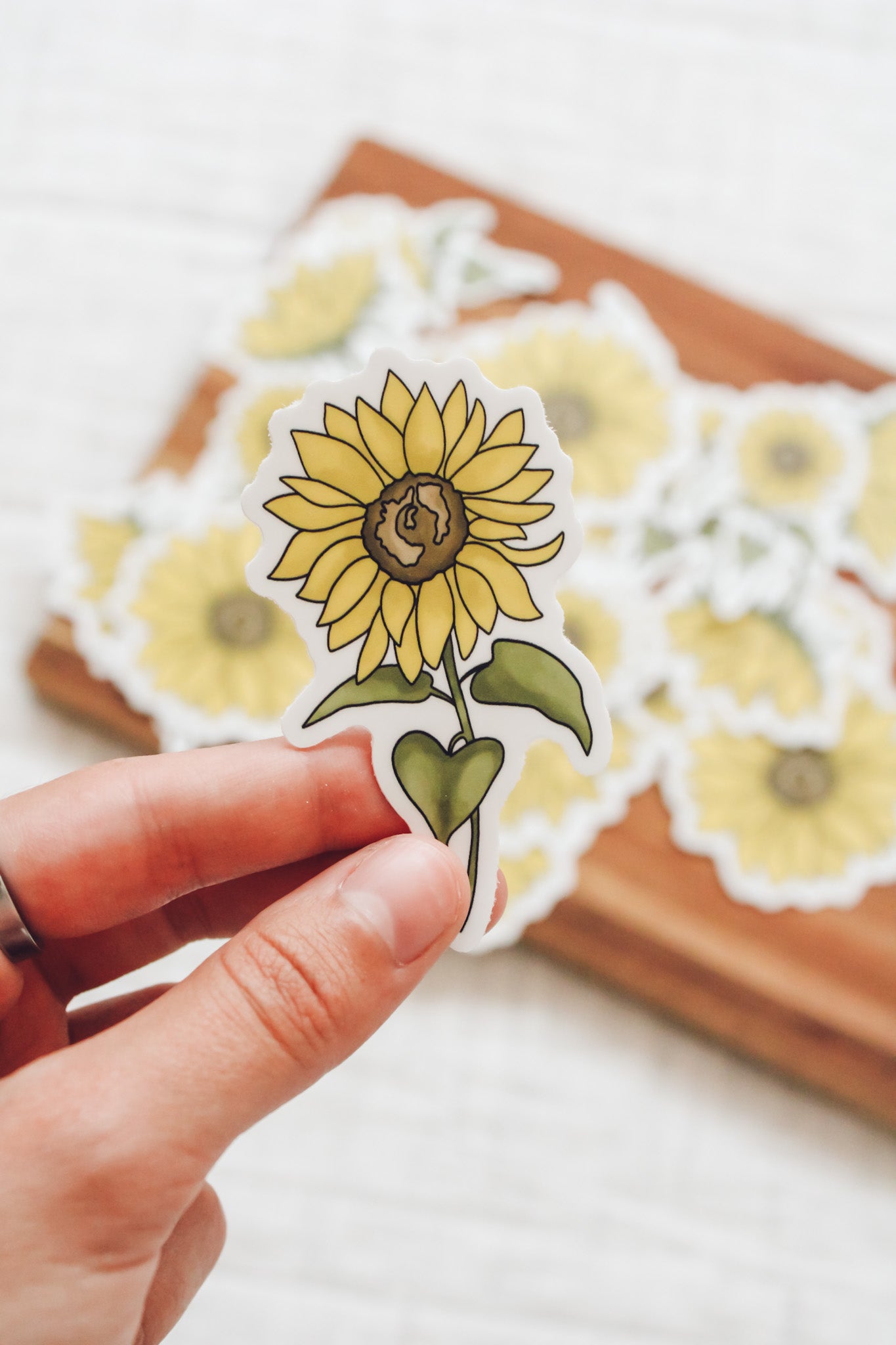 Sunflower Sticker Pack - Set of 3 - 3" Vinyl Stickers
