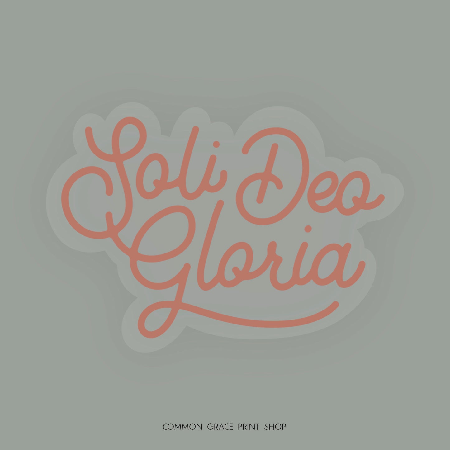 Soli Deo Gloria (Glory to God Alone) Sticker