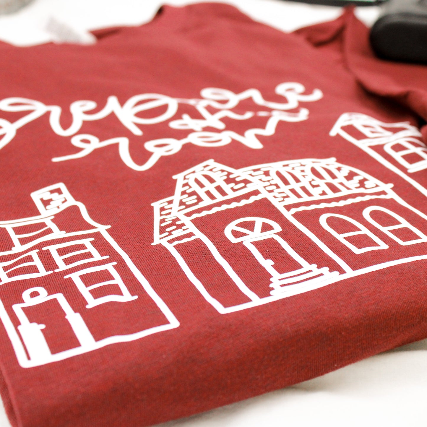 Prepare Him Room Long-Sleeve T-Shirt (Color: Heather Cardinal)