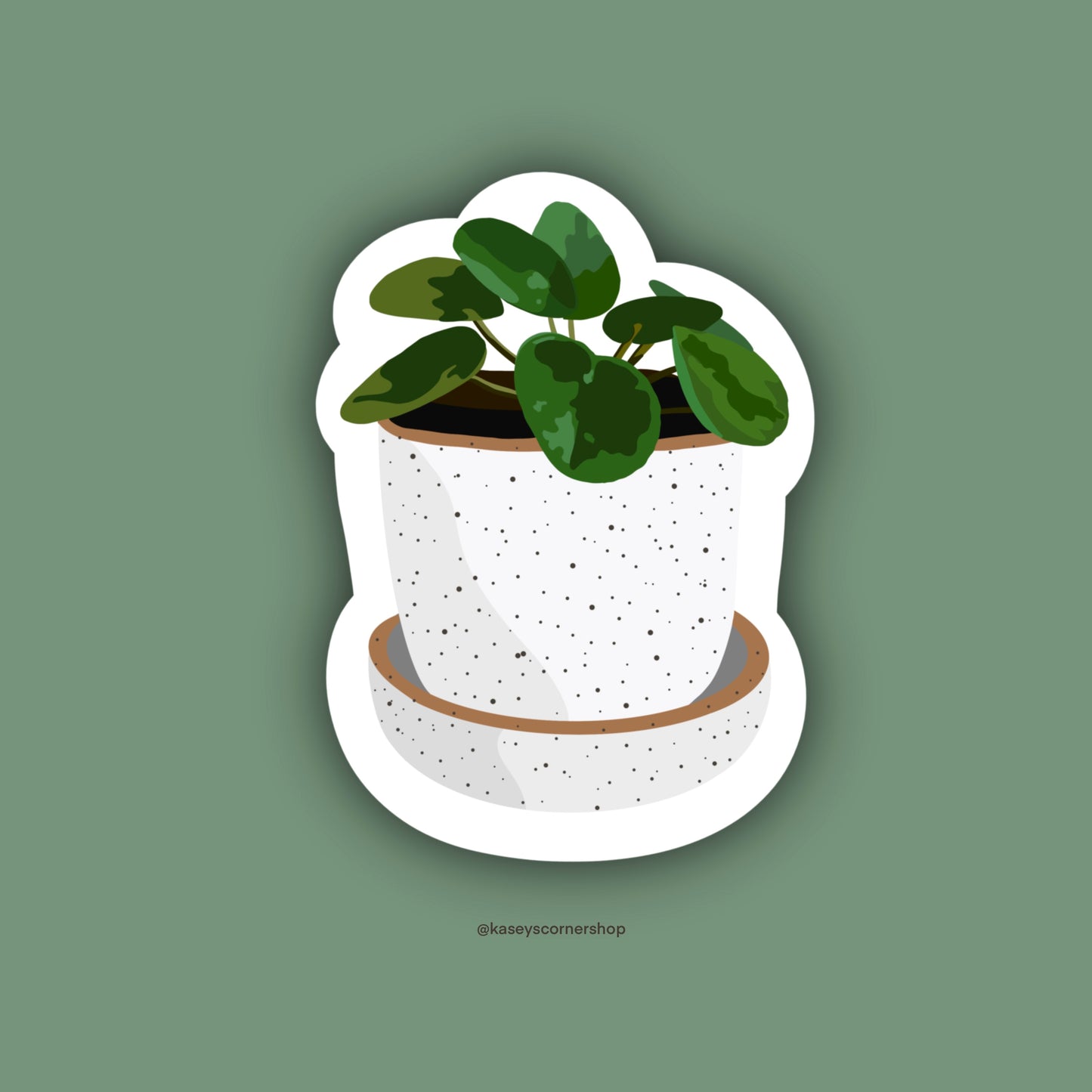 Potted Succulent Waterproof Vinyl Sticker