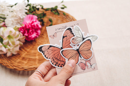2 Corinthians 5:17 Butterfly Sticker Pack (3 Stickers)