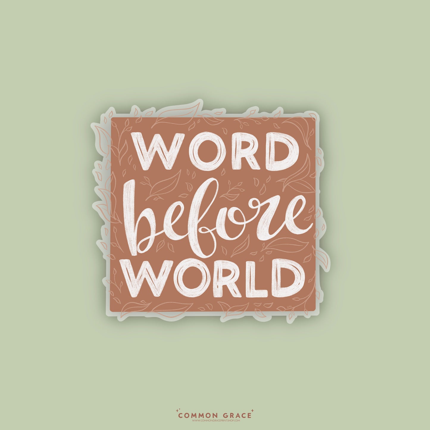 Word Before World Sticker
