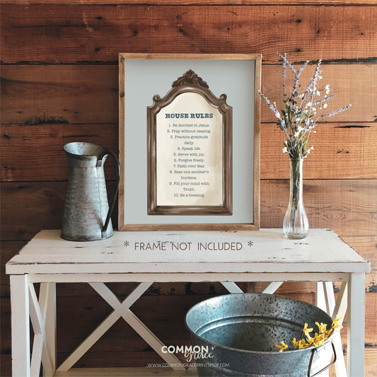 House Rules Art Print