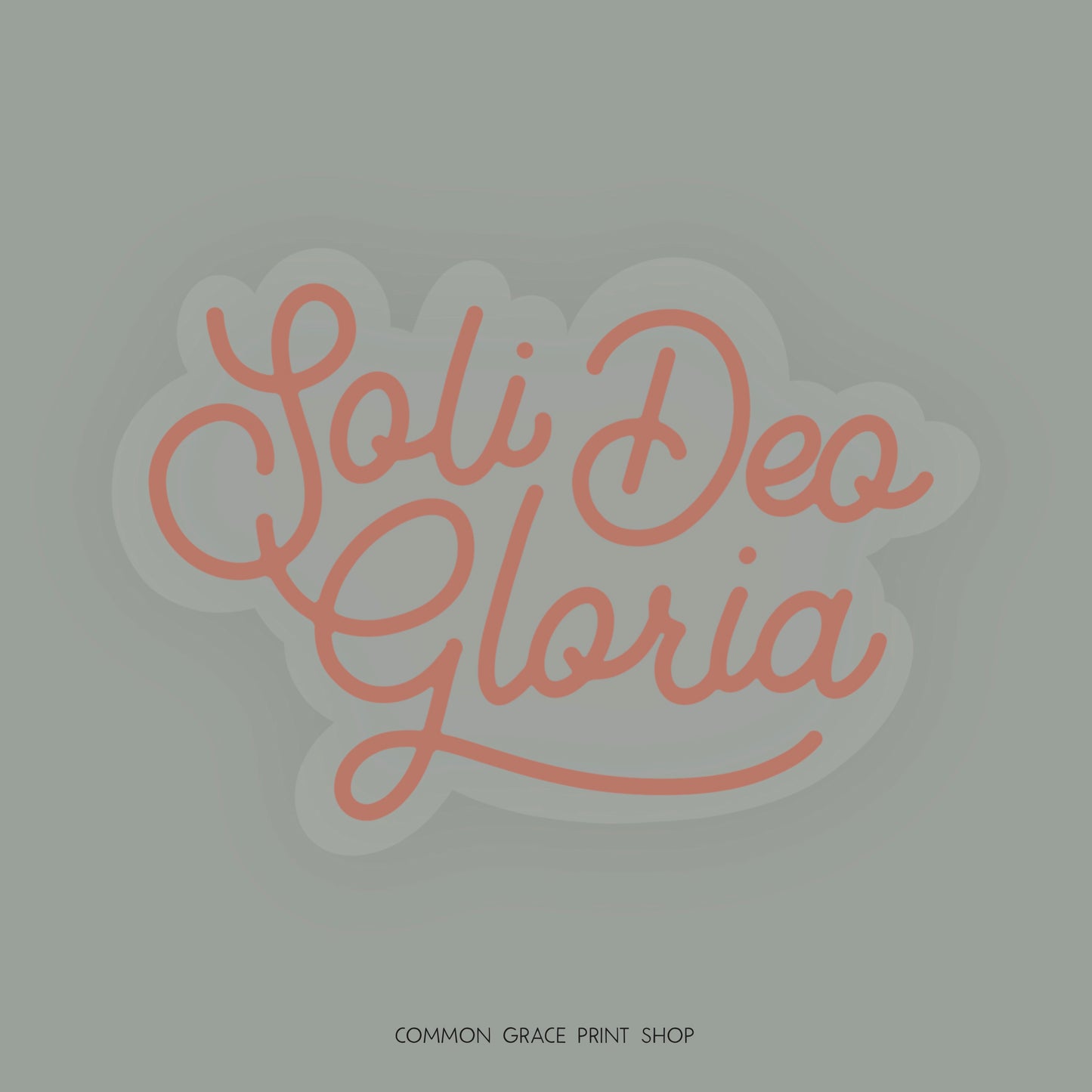 Soli Deo Gloria (Glory to God Alone) Sticker