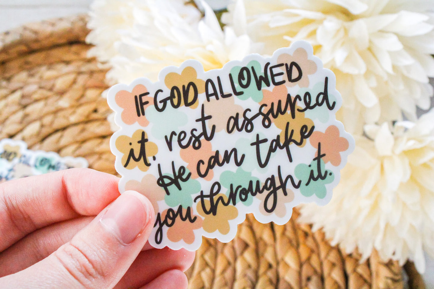 If God Allowed It Sticker, 3 inch