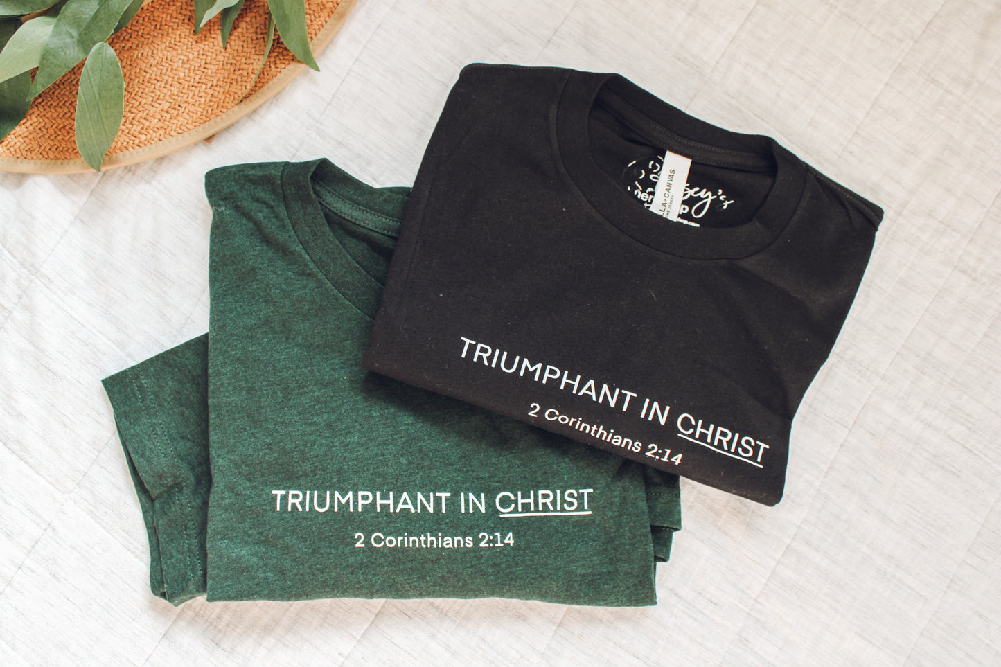 Triumphant in Christ Long-Sleeve Tees (Black)