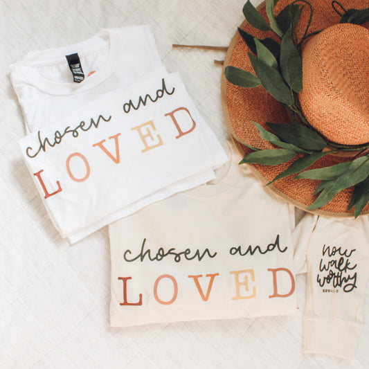 Chosen and Loved T-Shirt (Color: White)