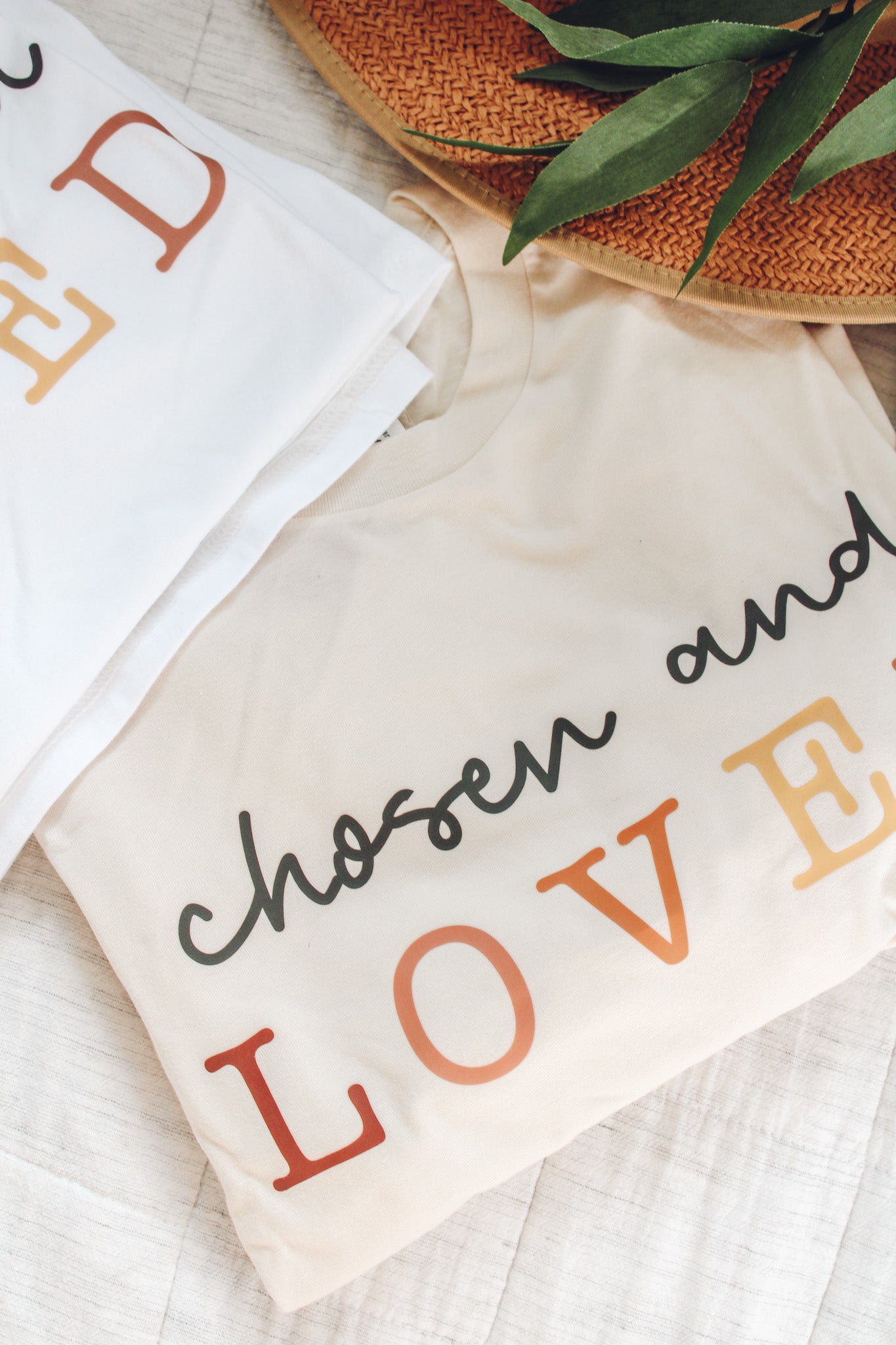 Chosen and Loved Long-Sleeve T-Shirt (Color: Natural)