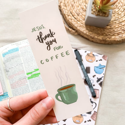 Thank You for Coffee Bookmark