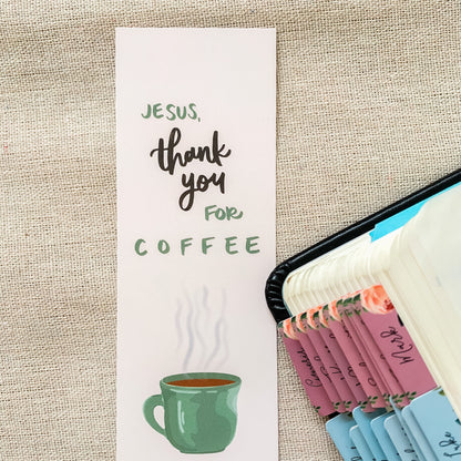 Thank You for Coffee Bookmark