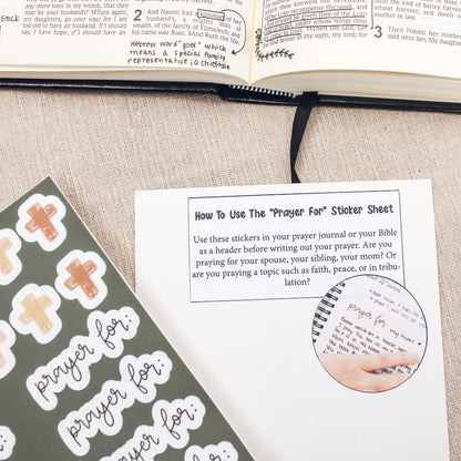 Prayer Journal Sticker Sheet