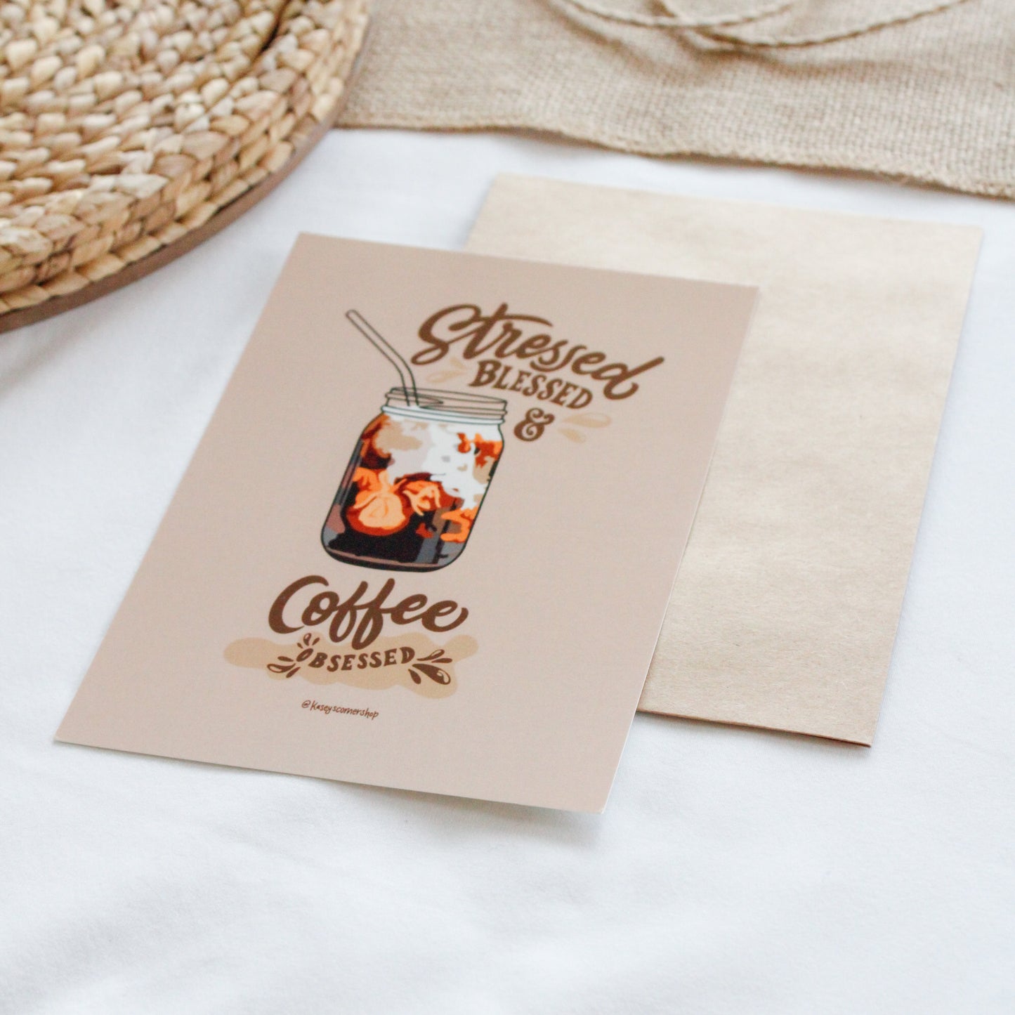 Coffee Obsessed Glossy 5” x 7” Art Print