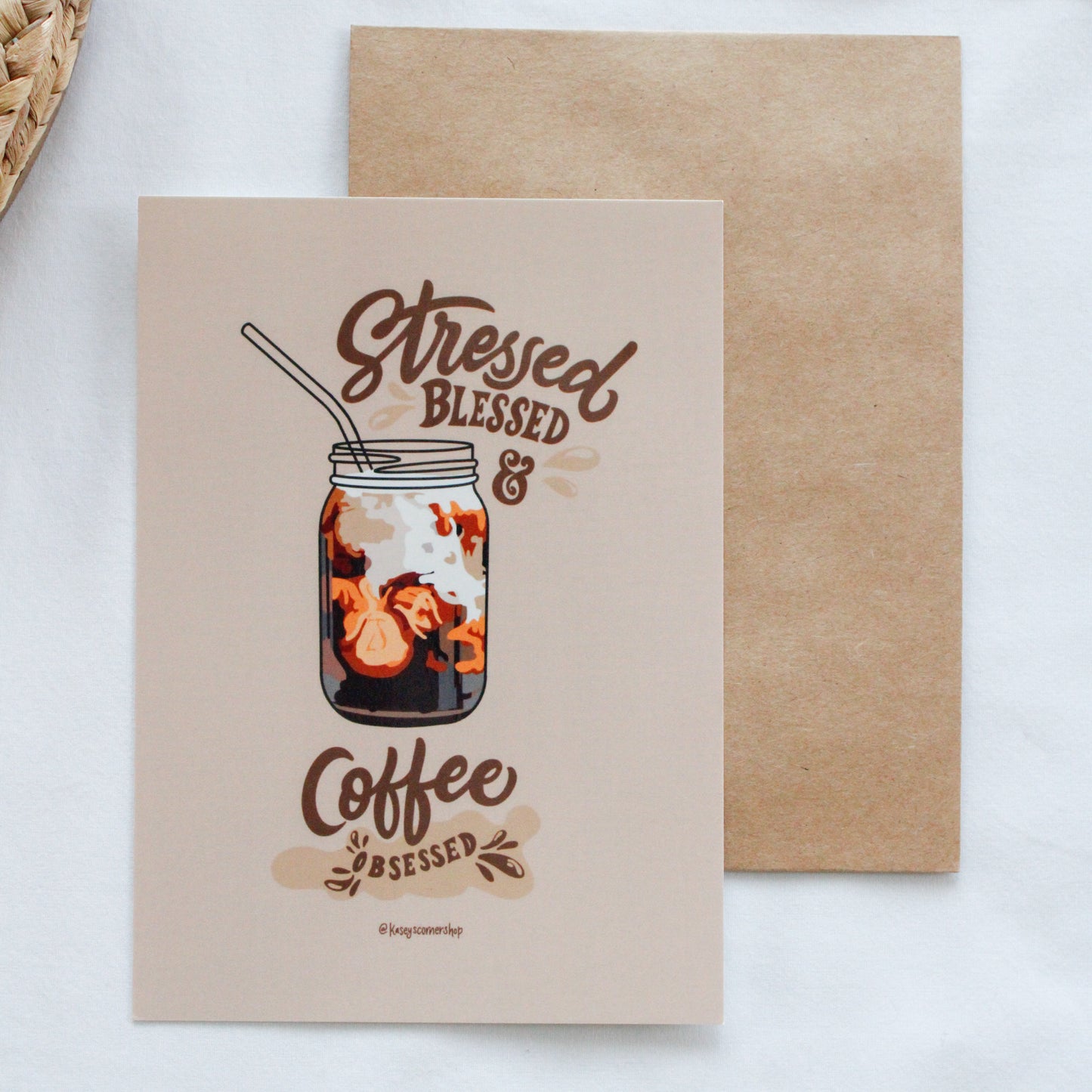 Coffee Obsessed Glossy 5” x 7” Art Print