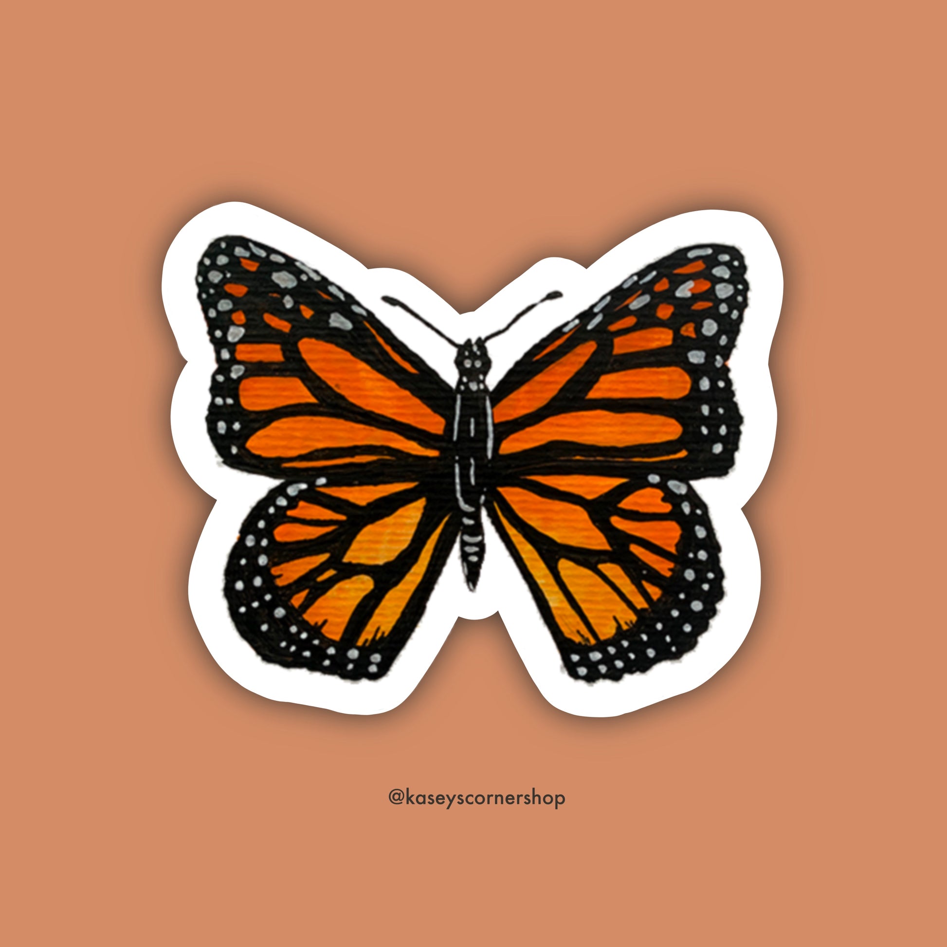 Monarch Butterfly Sticker, 3 inches – Common Grace Print Shop